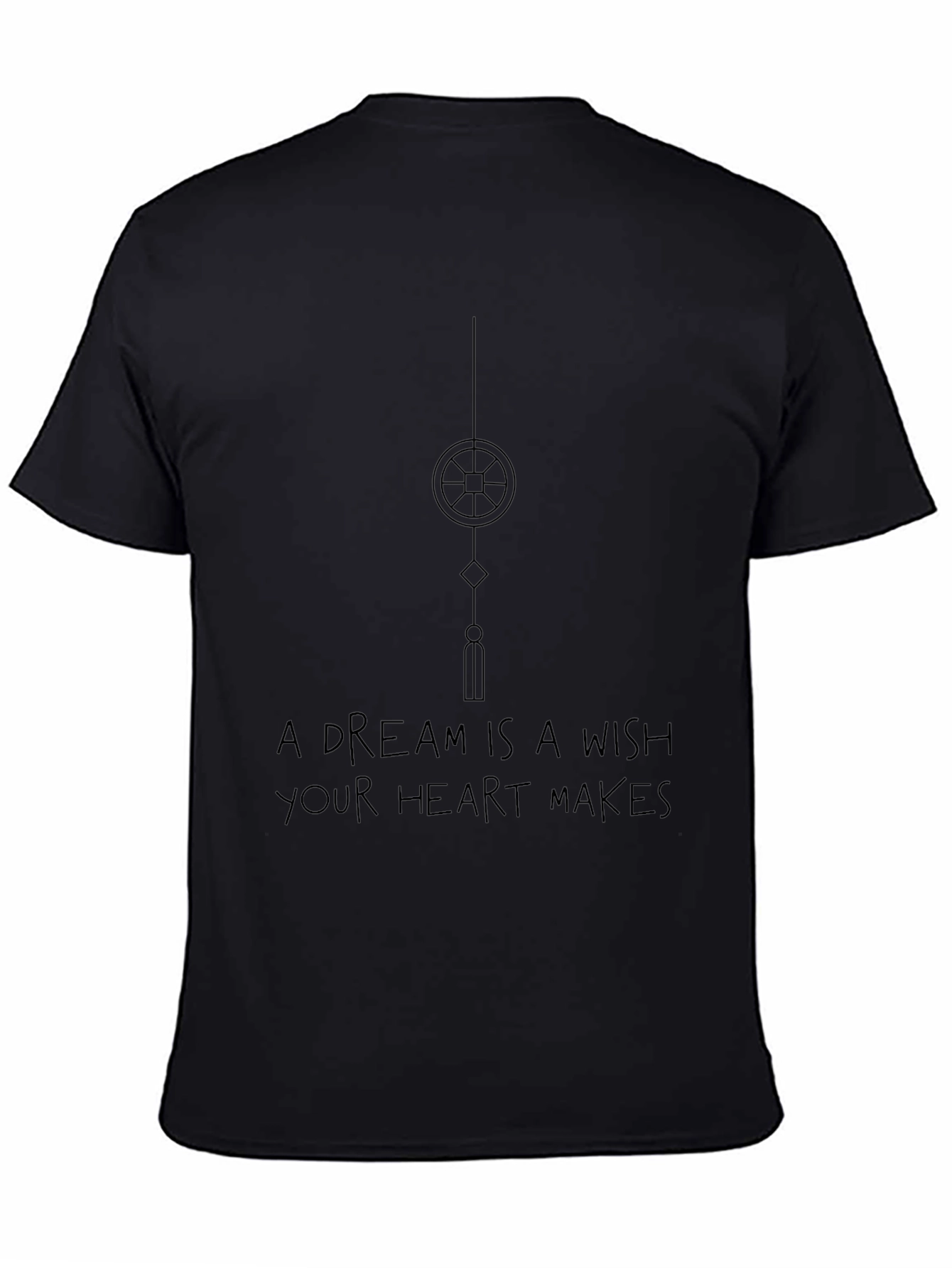 Dream Wish Heart T-Shirt - Soft Black Tee