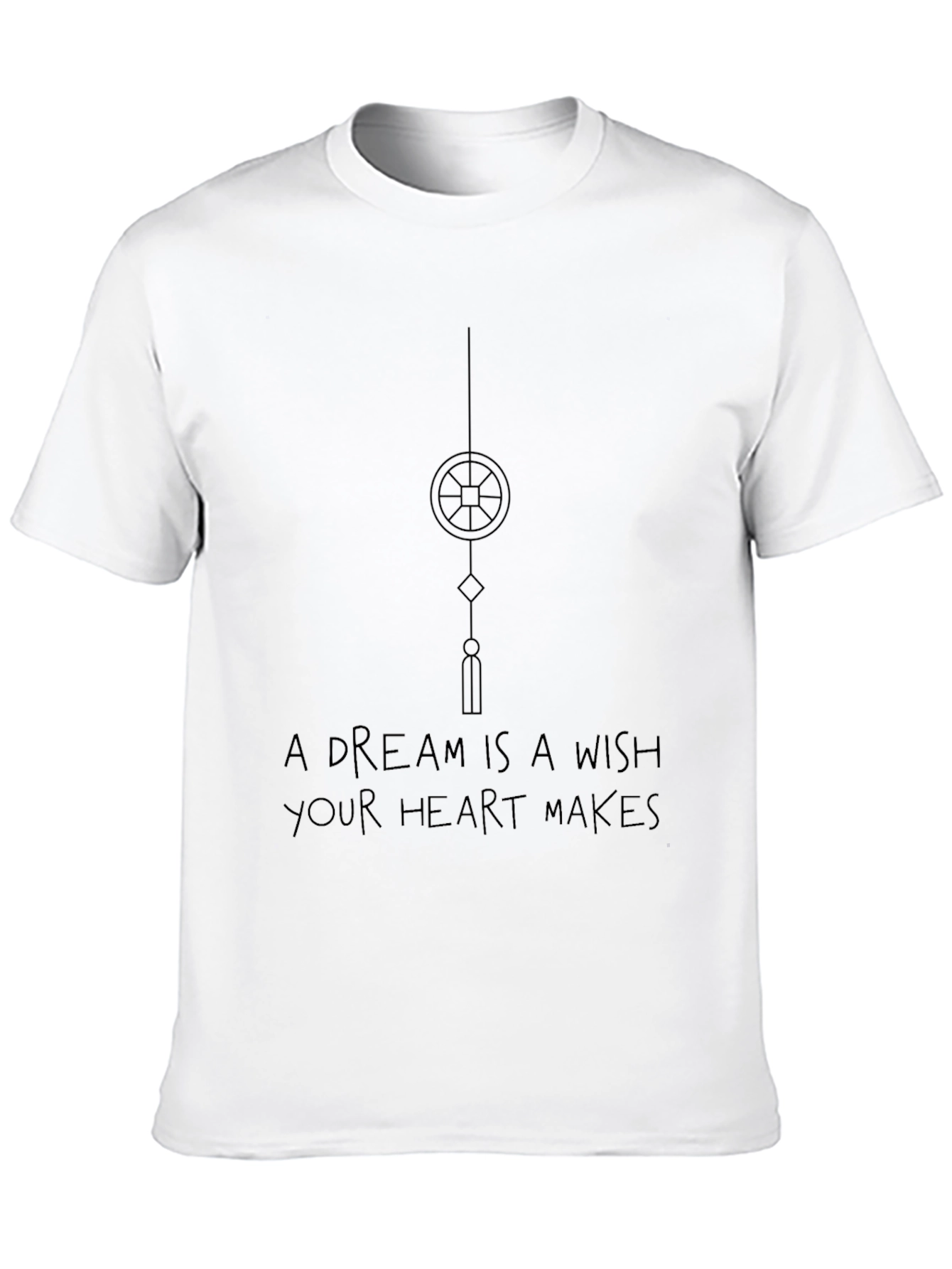Dream Wish Heart T-Shirt - Soft Black Tee