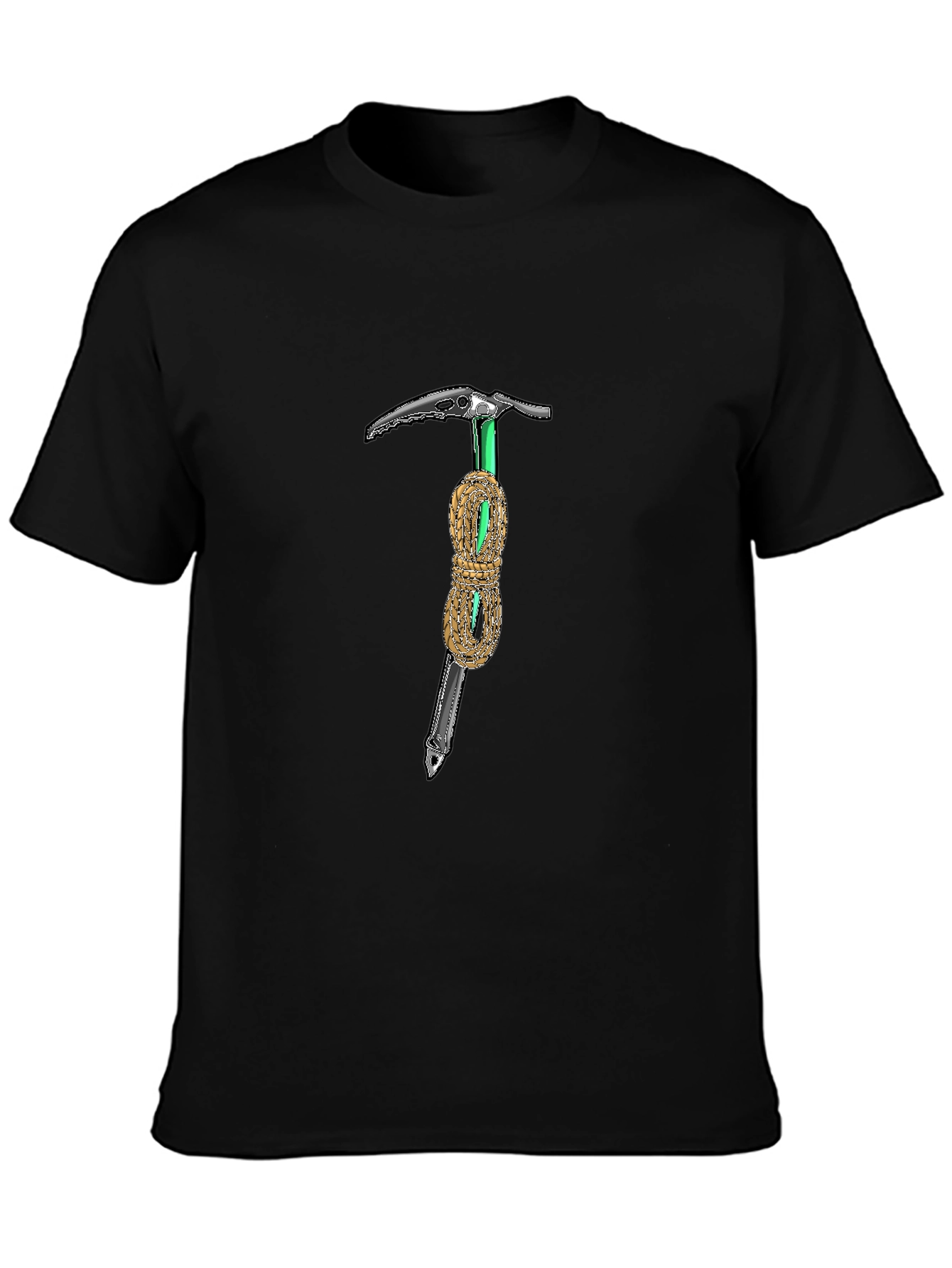 Climbing Tee: Axe and Rope Graphic T-Shirt