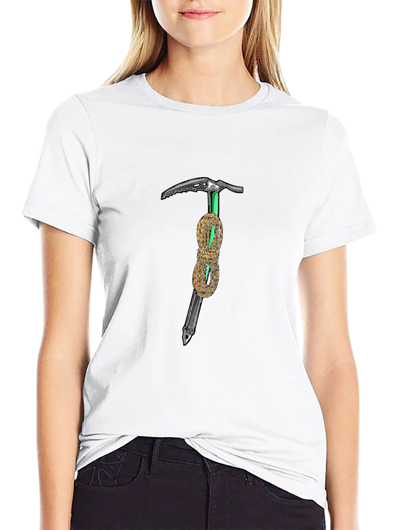 Climbing Tee: Axe and Rope Graphic T-Shirt