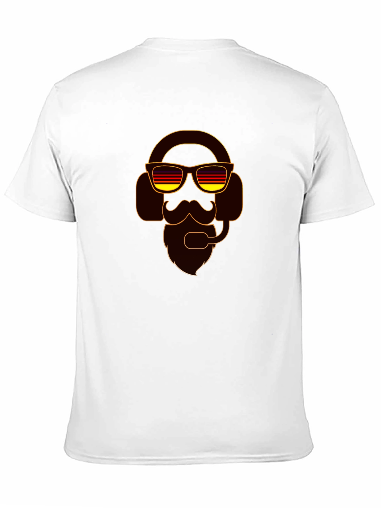 Retro Gamer T-Shirt - Bearded Headset Design