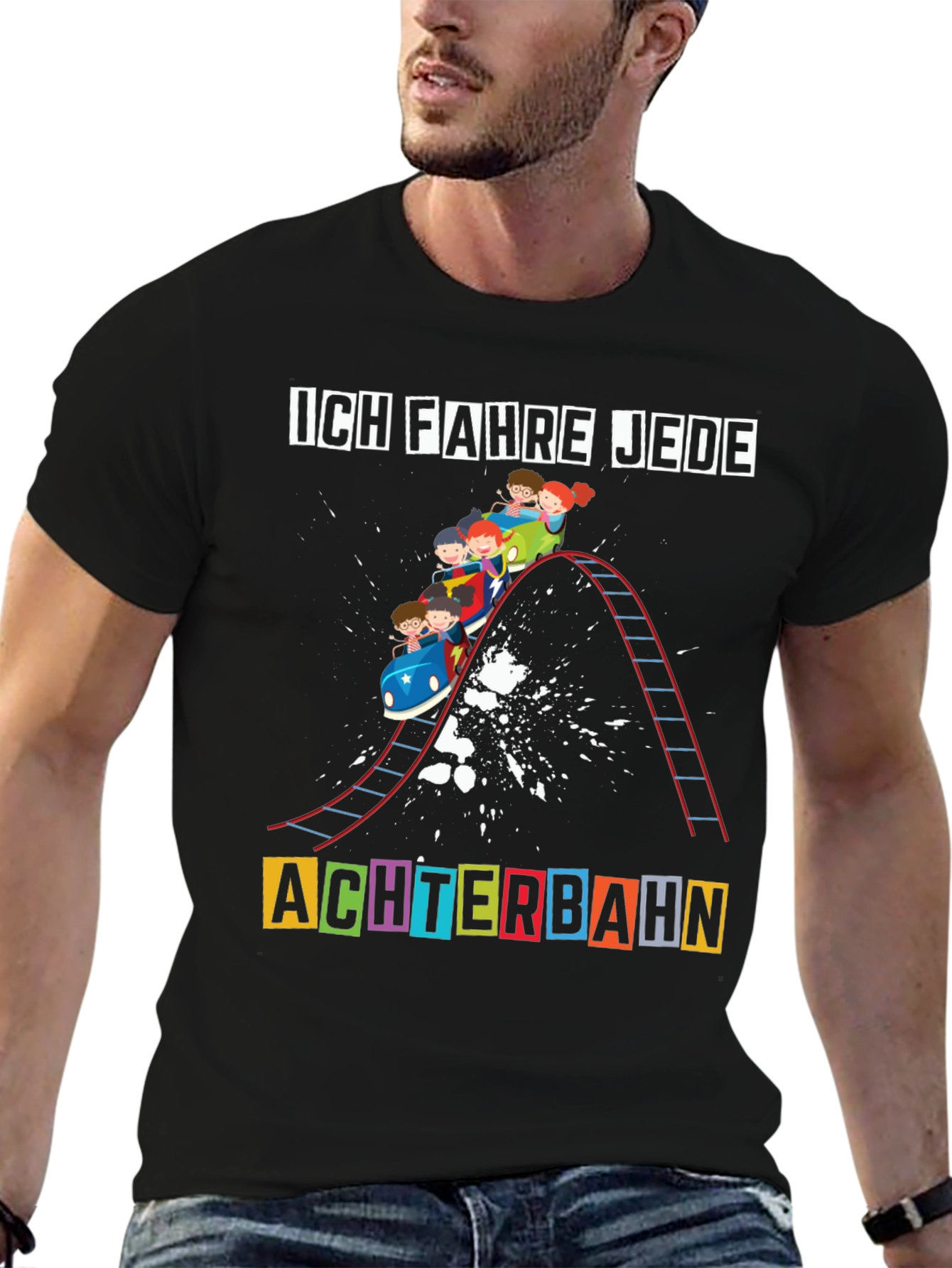 Ich Fahre Jede Achterbahn Rollercoaster Tee