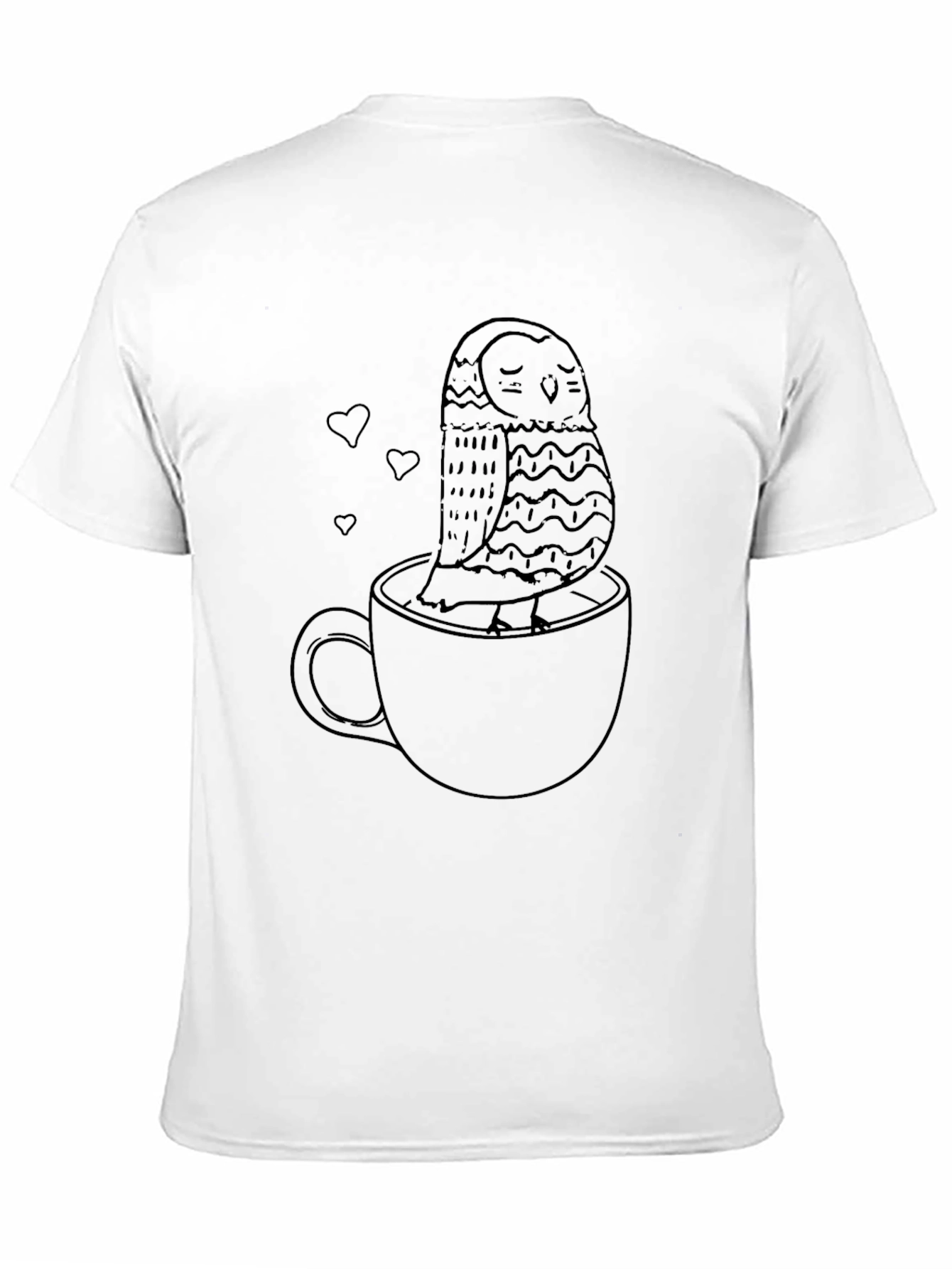 Owl in a Cup Tee - Cozy Comfort