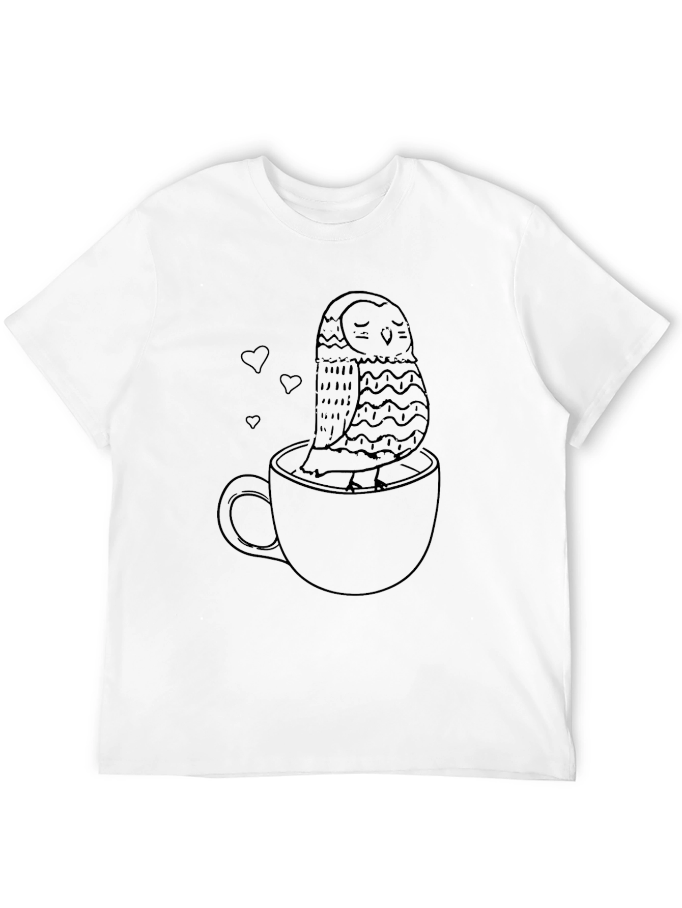 Owl in a Cup Tee - Cozy Comfort