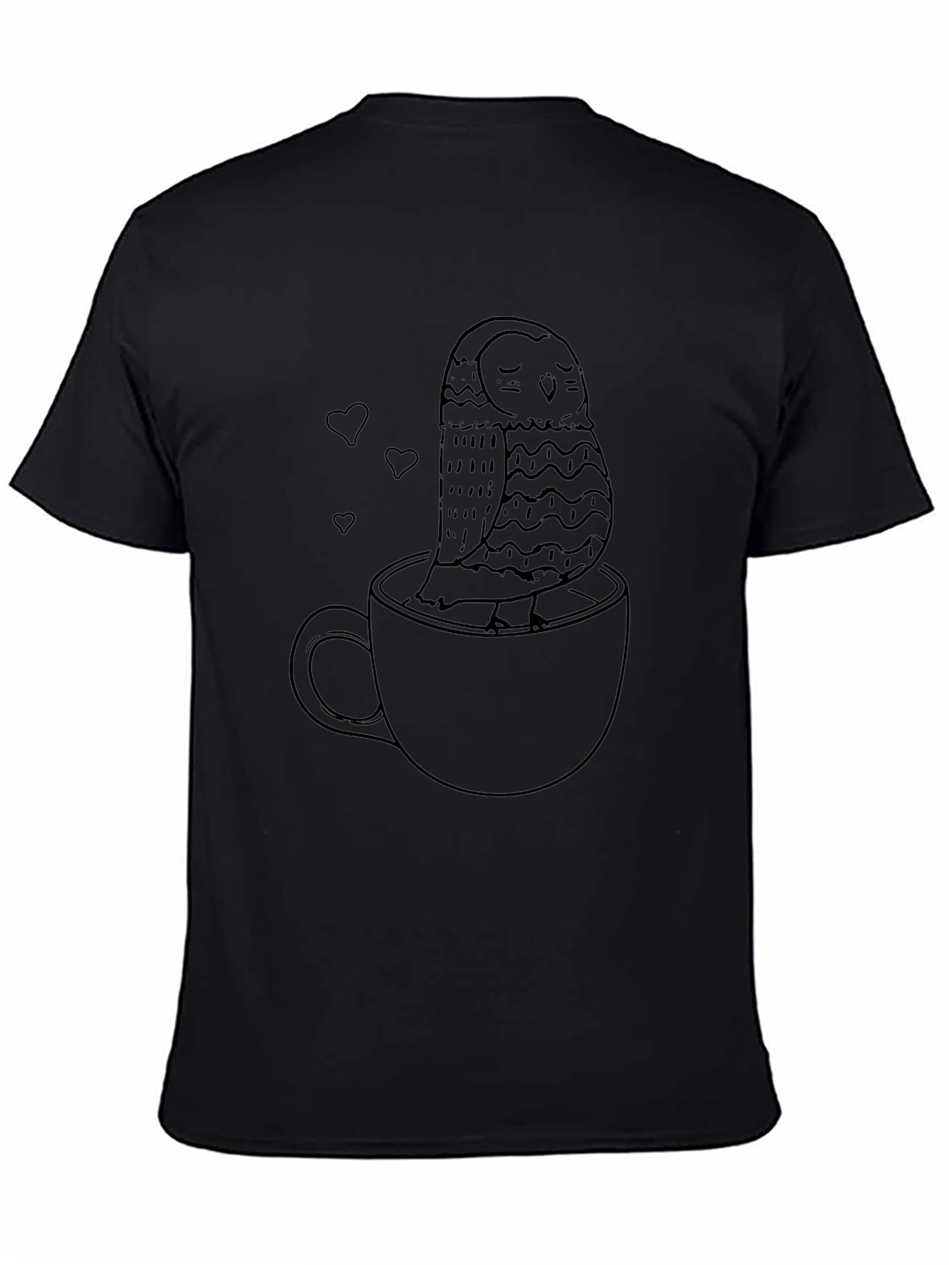 Owl in a Cup Tee - Cozy Comfort