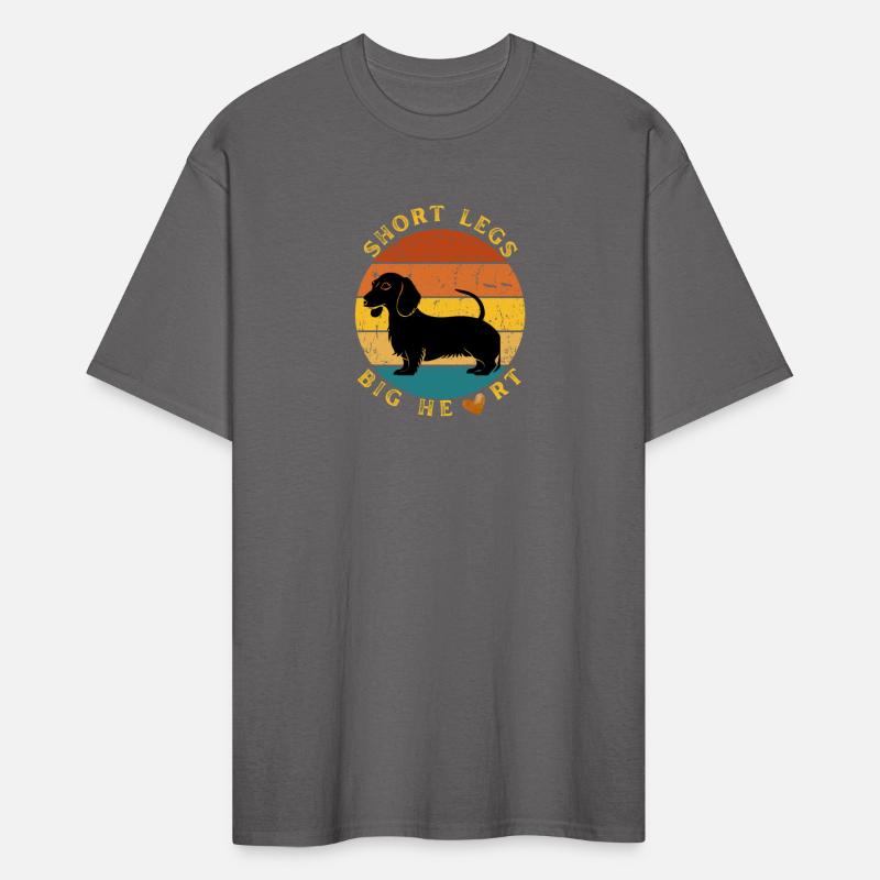 Dachshund short leg big heart t-shirt