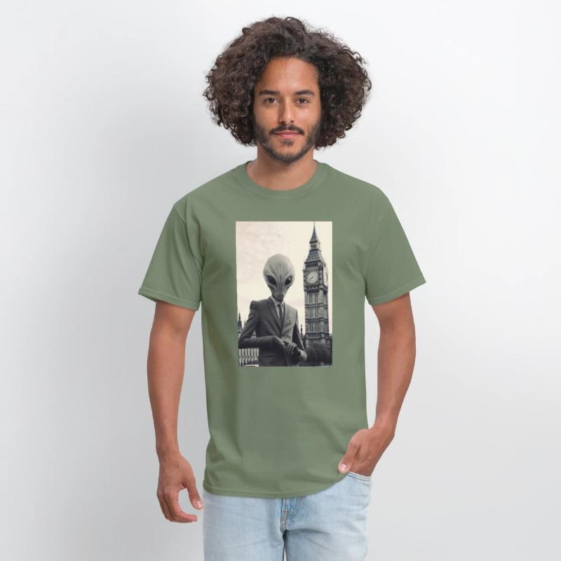 Dapper Alien in London - Art Print at Parliament