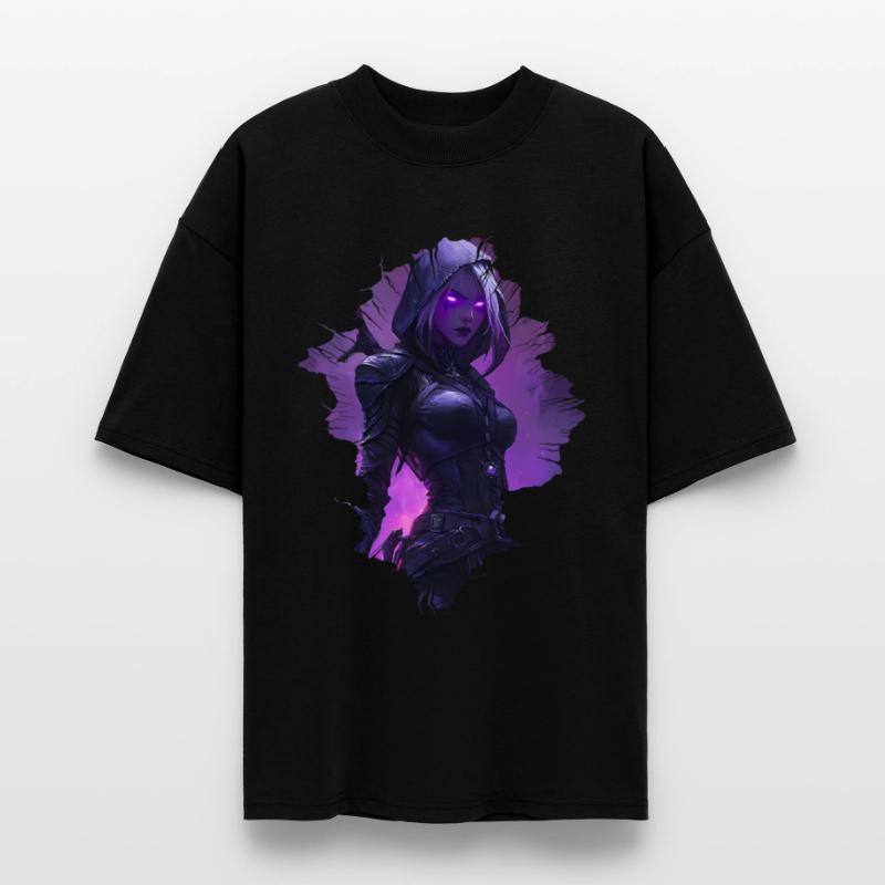 Dark Elf Warrior With A Purple Look