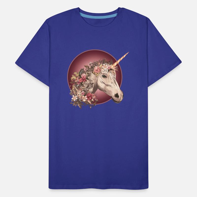 Das fantasievolle Einhorn mit Rosen und Florales