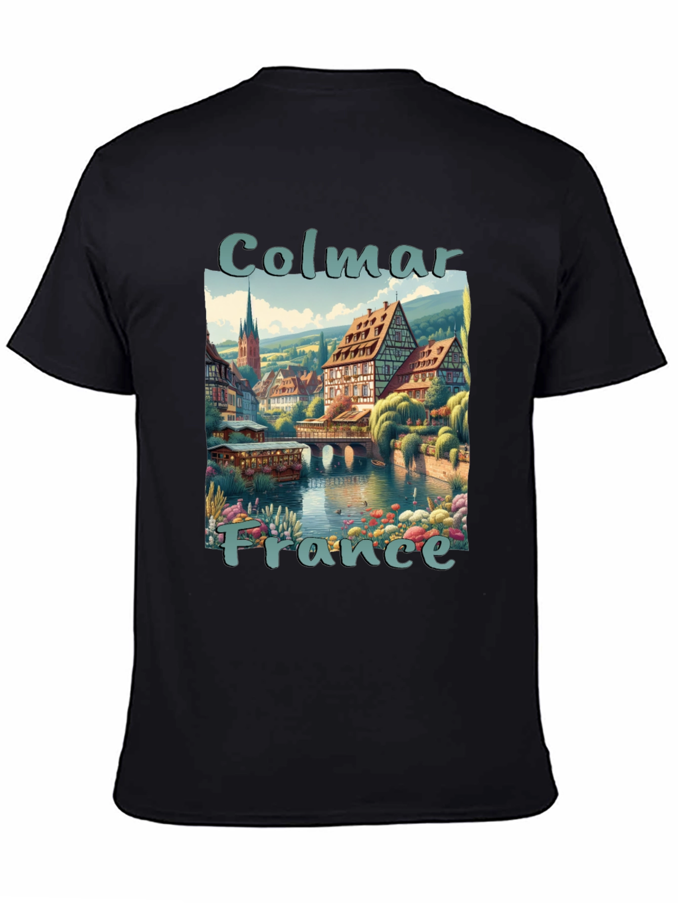 Colmar France Graphic T-Shirt - Stylish Travel Tee