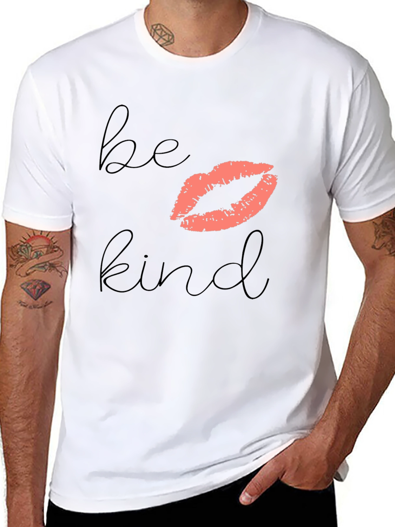 Be Kind Lips Graphic T-Shirt
