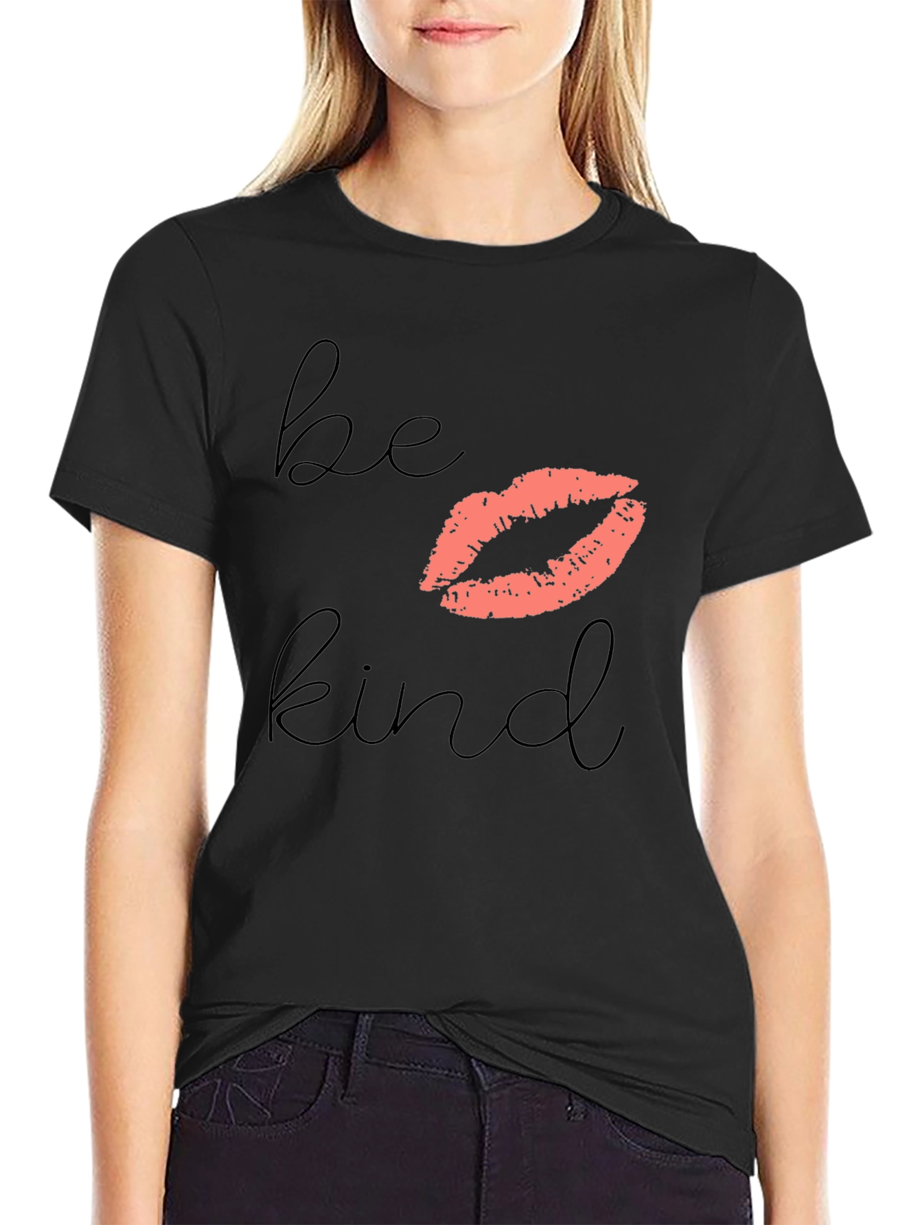 Be Kind Lips Graphic T-Shirt