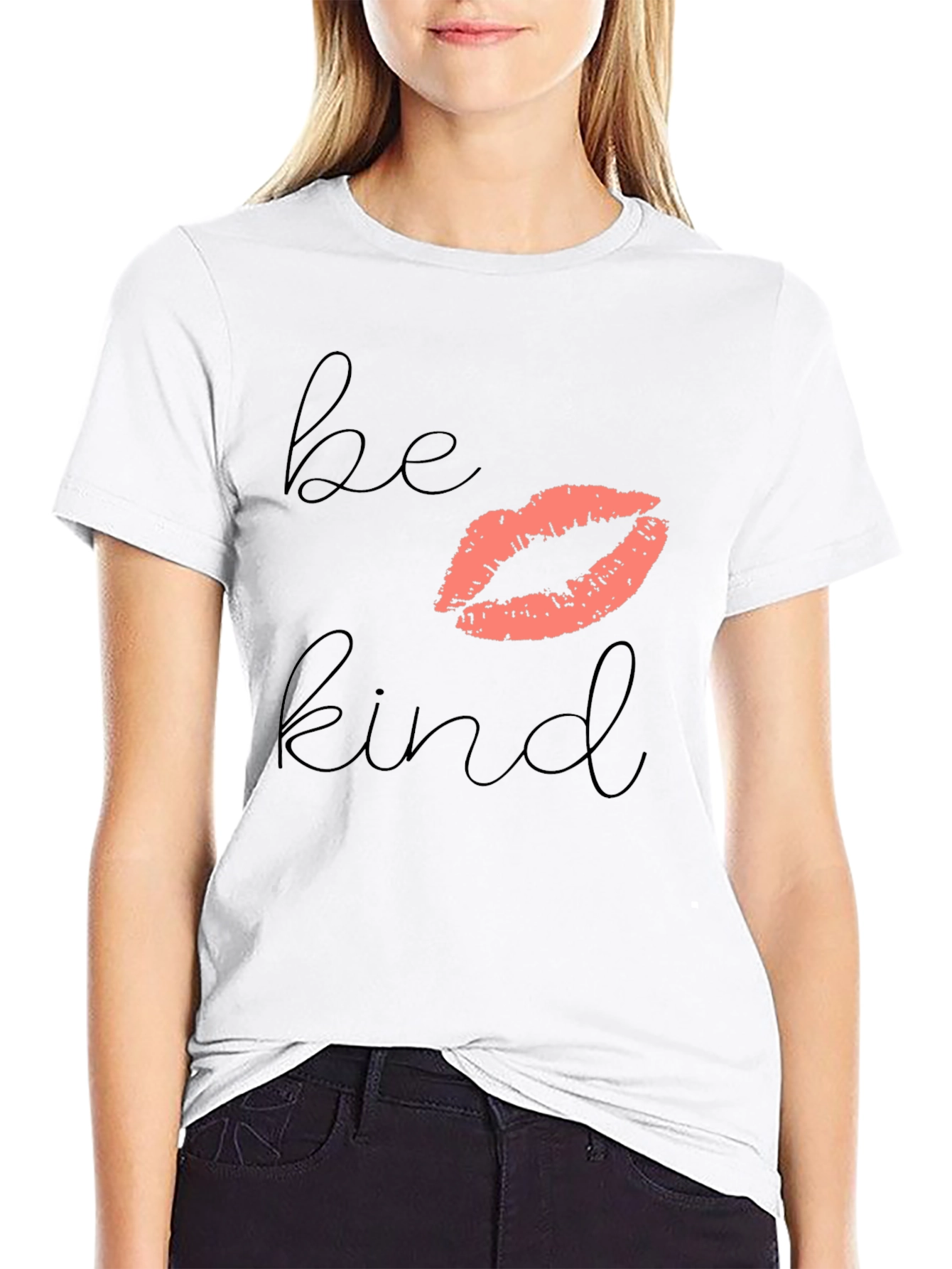 Be Kind Lips Graphic T-Shirt