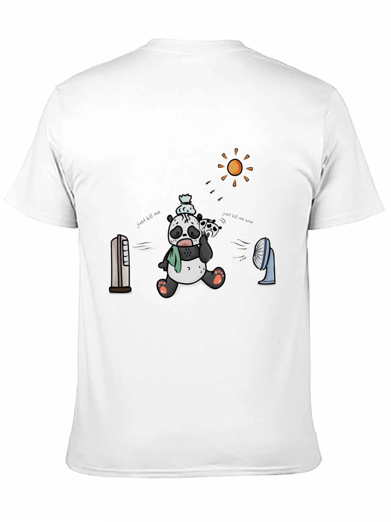 Cool Panda Graphic Tee - Black Cotton T-Shirt
