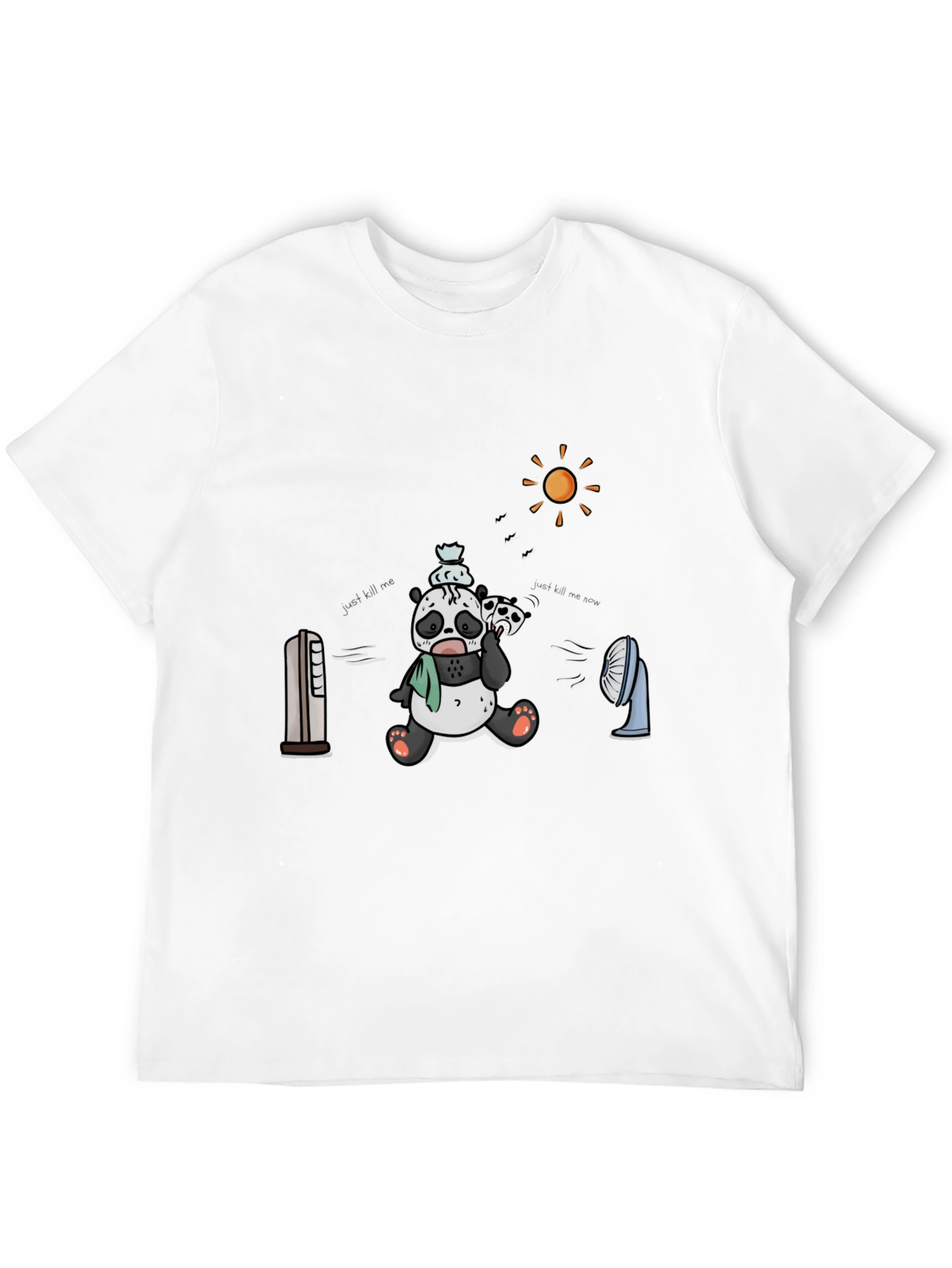 Cool Panda Graphic Tee - Black Cotton T-Shirt