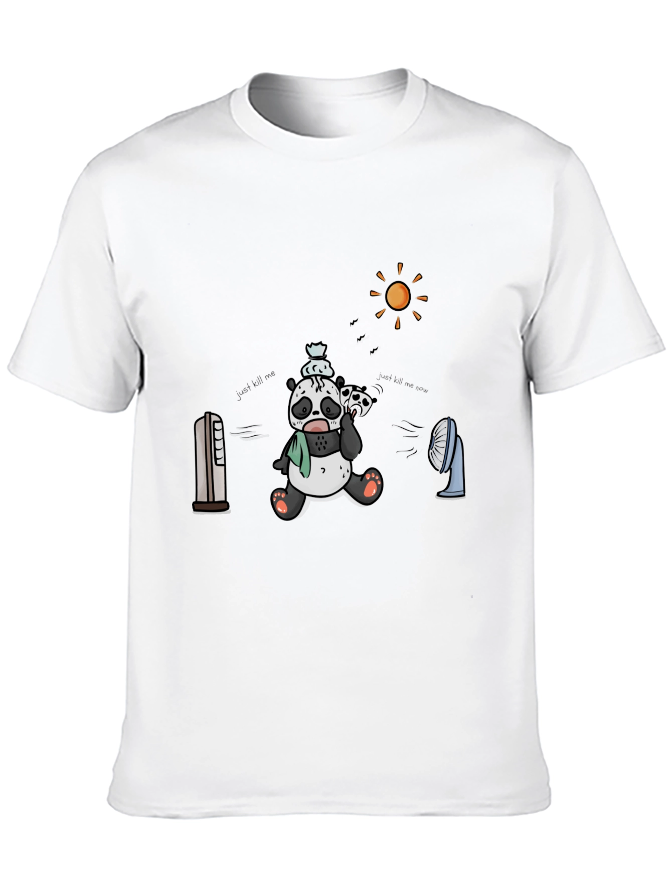 Cool Panda Graphic Tee - Black Cotton T-Shirt