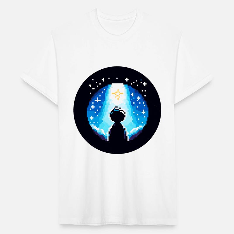 Digital Night Sky - 8-Bit Childhood Dreams