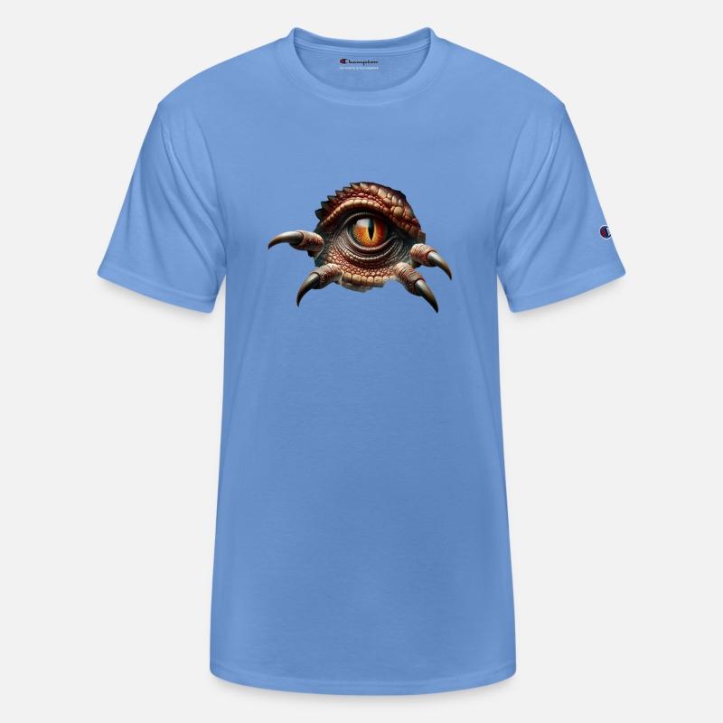 Dino Dinosaur Eye Claws Tear Peephole Torn Open