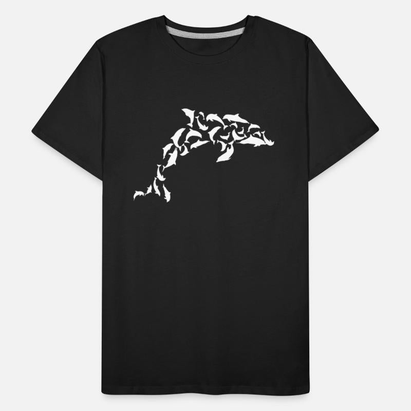 Dolphin Swarm Dolphin Shape Ocean Sea Marine