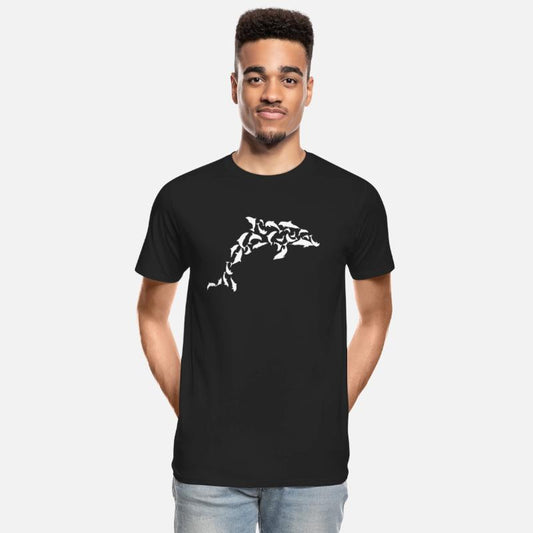 Dolphin Swarm Dolphin Shape Ocean Sea Marine