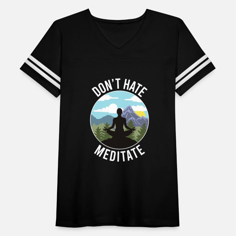 DON'T HATE, MEDITATE YOGA PEACE DESIGN