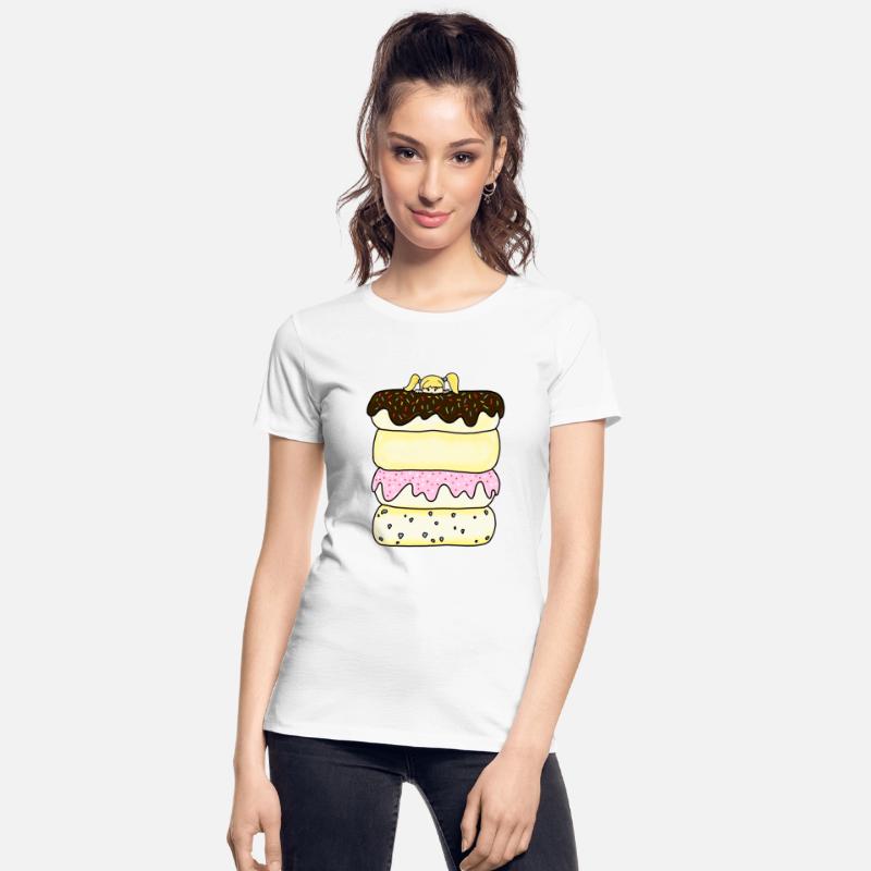 Donuts Funny Cartoon Girl