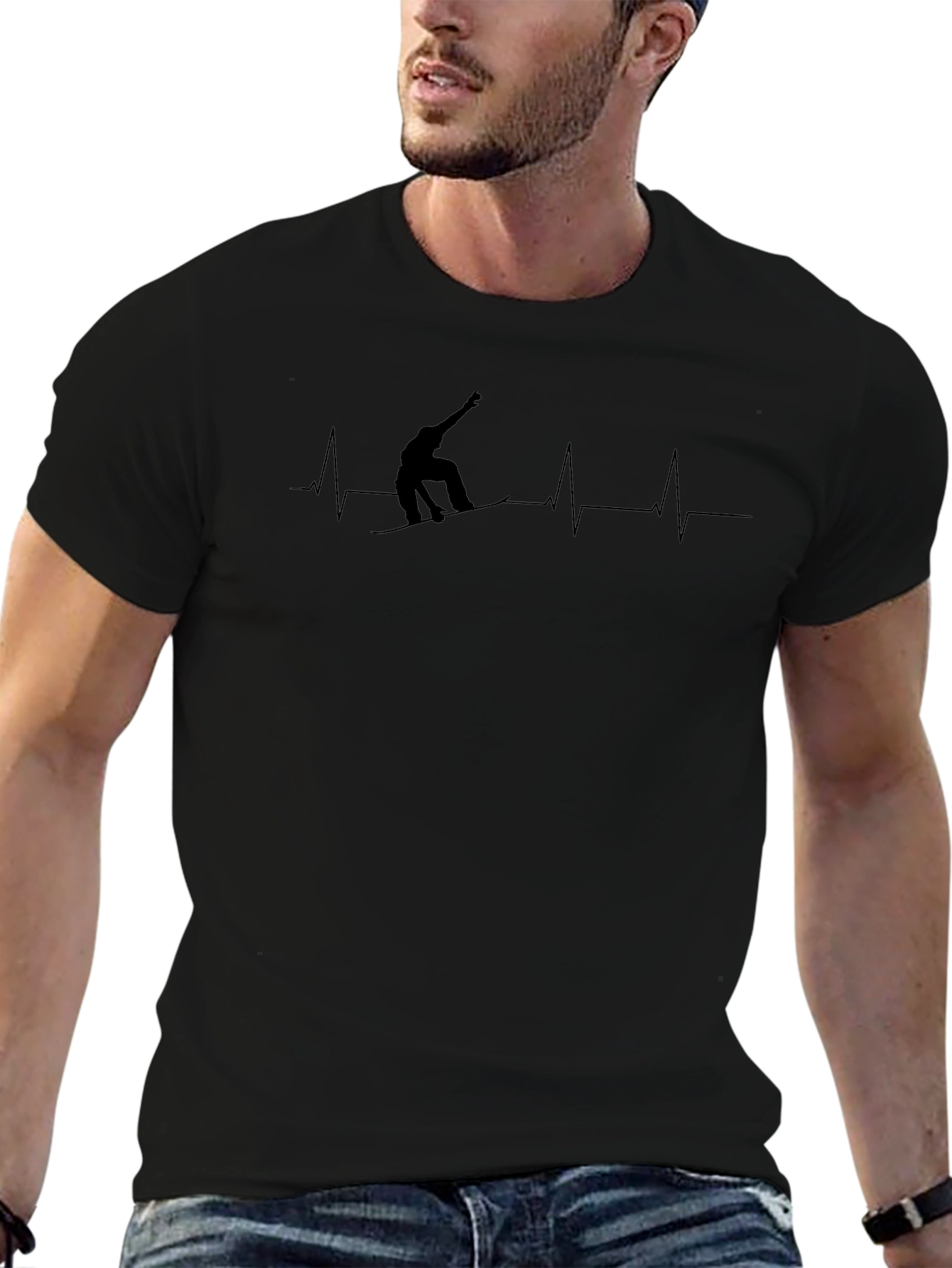 Snowboard Heartbeat T-Shirt - Ride in Style