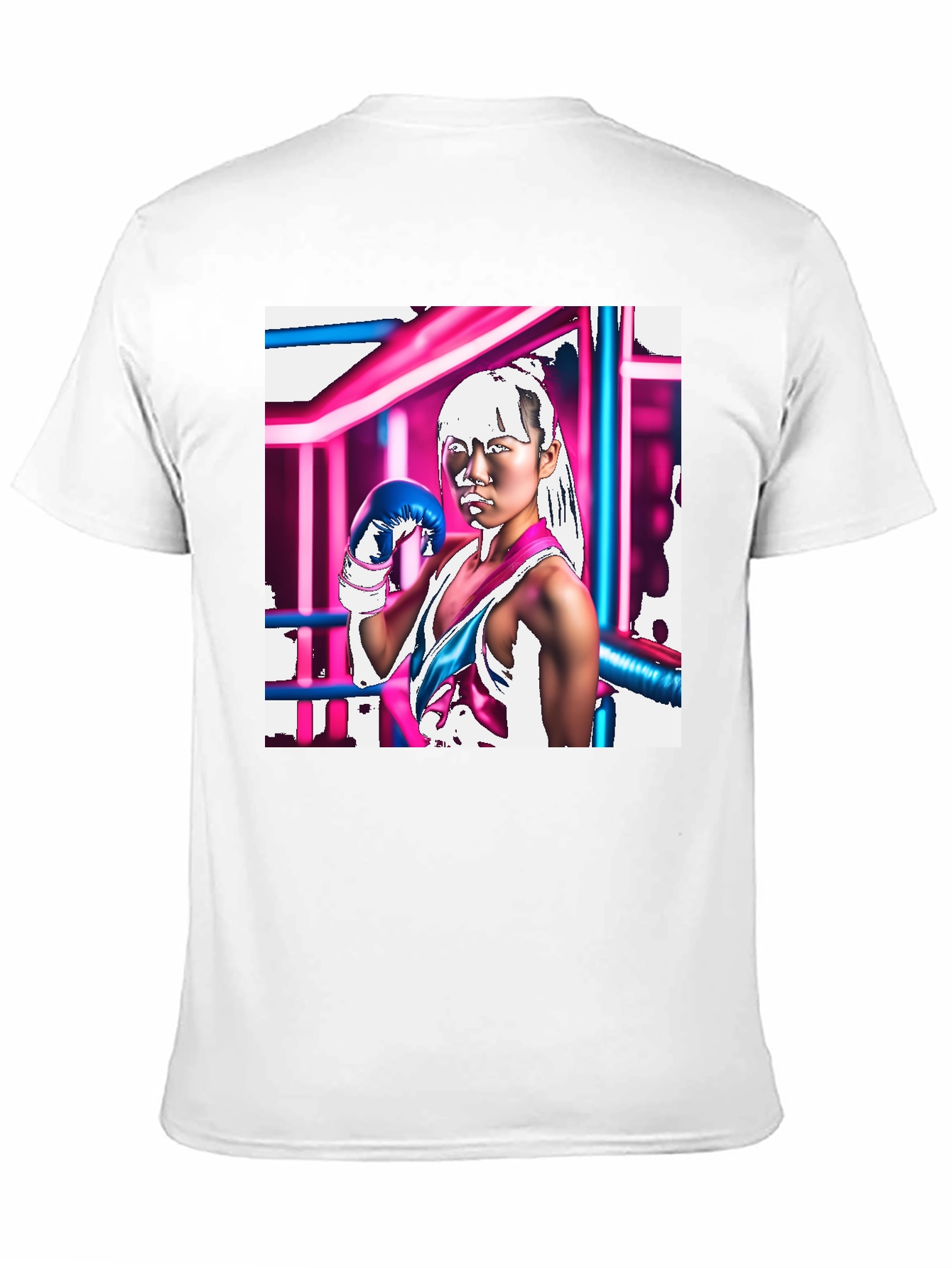 Cyberpunk Boxer Graphic Tee - Black