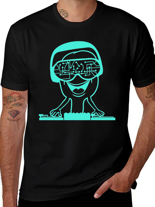 DJ Alien T-Shirt - Tech Headset Graphic Tee