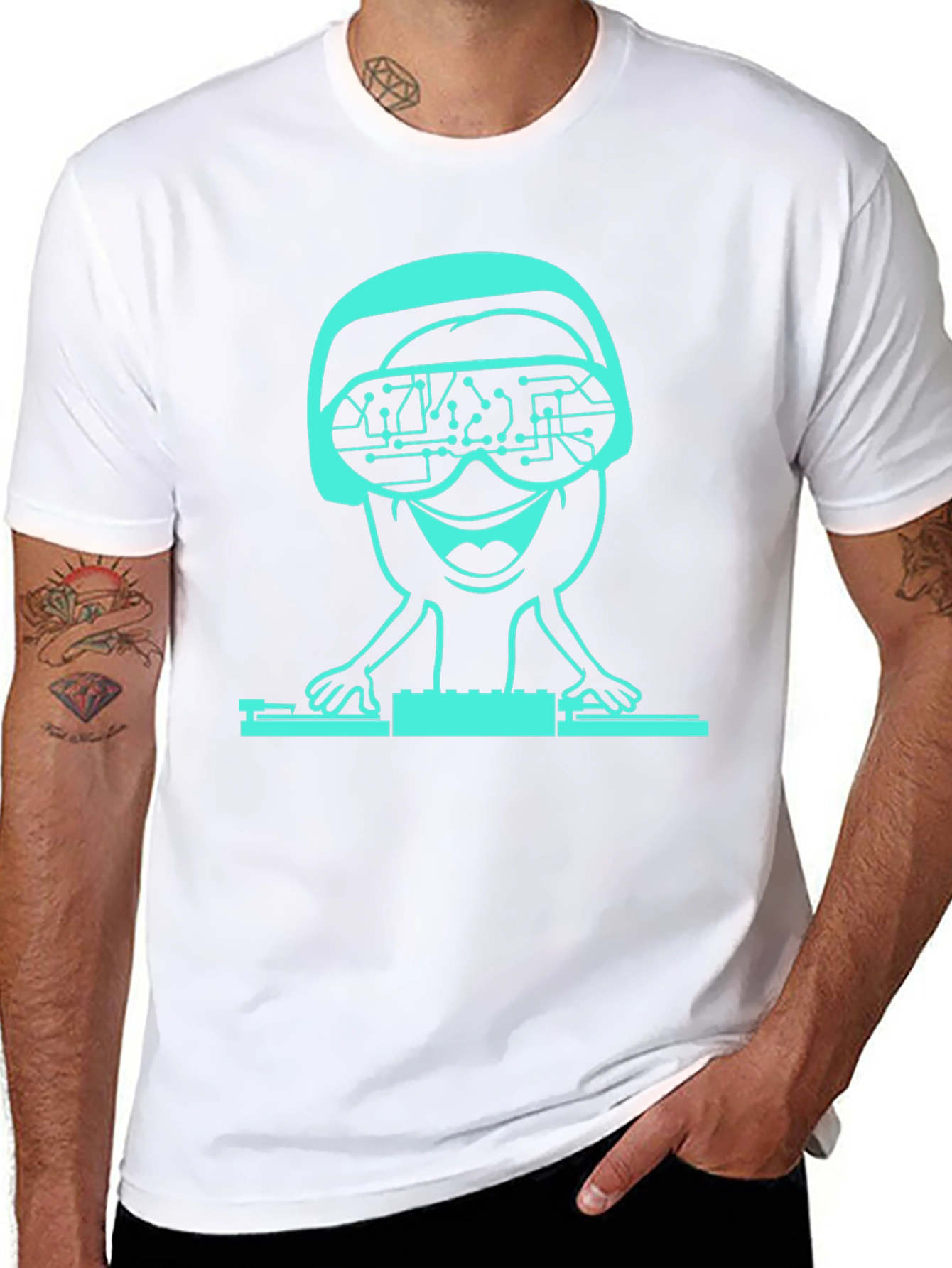 DJ Alien T-Shirt - Tech Headset Graphic Tee