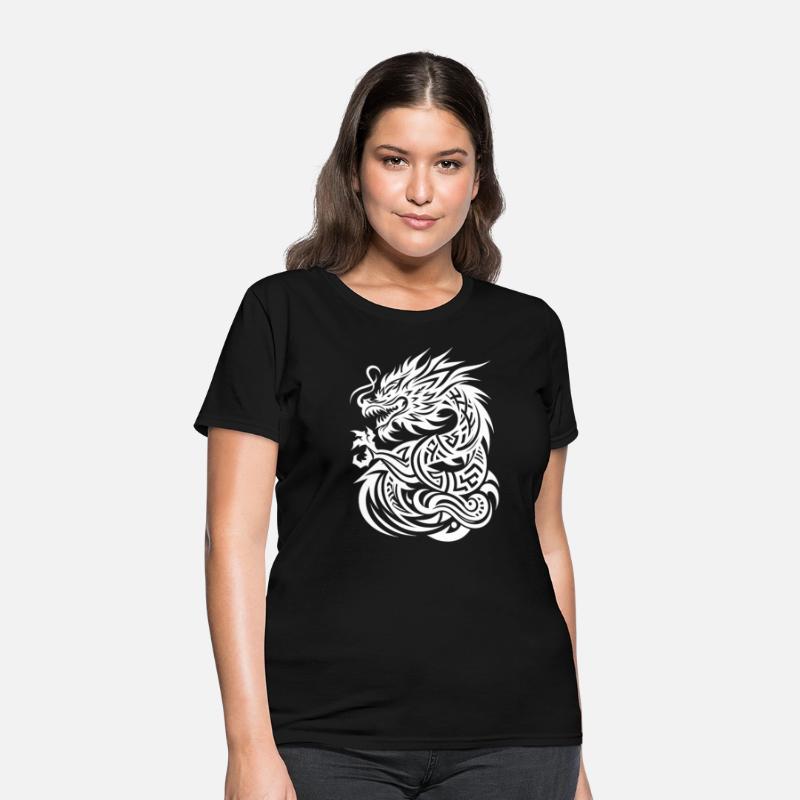 Dragon Tribal Tattoo Elegant Artistic Design