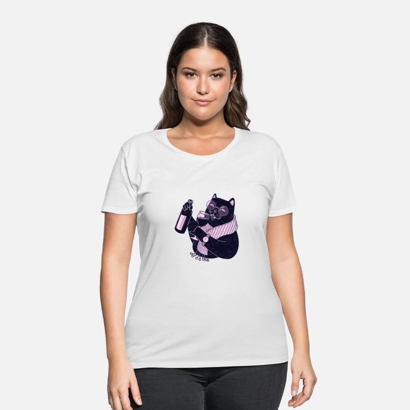 drinker cat party t shirt wine lover