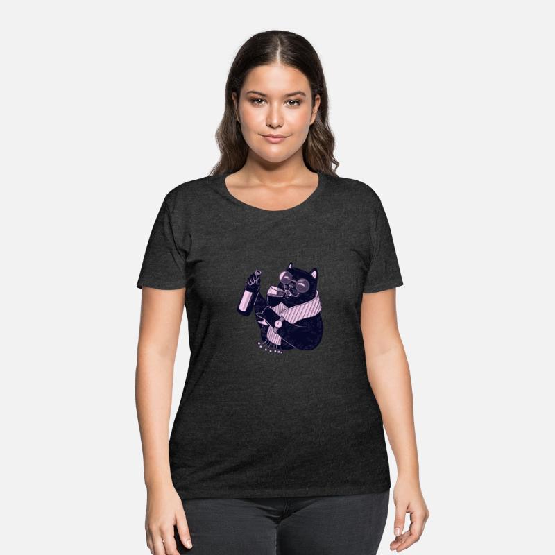 drinker cat party t shirt wine lover