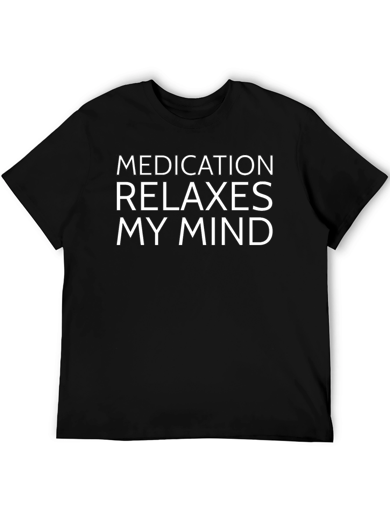 Relax My Mind Black Graphic Tee