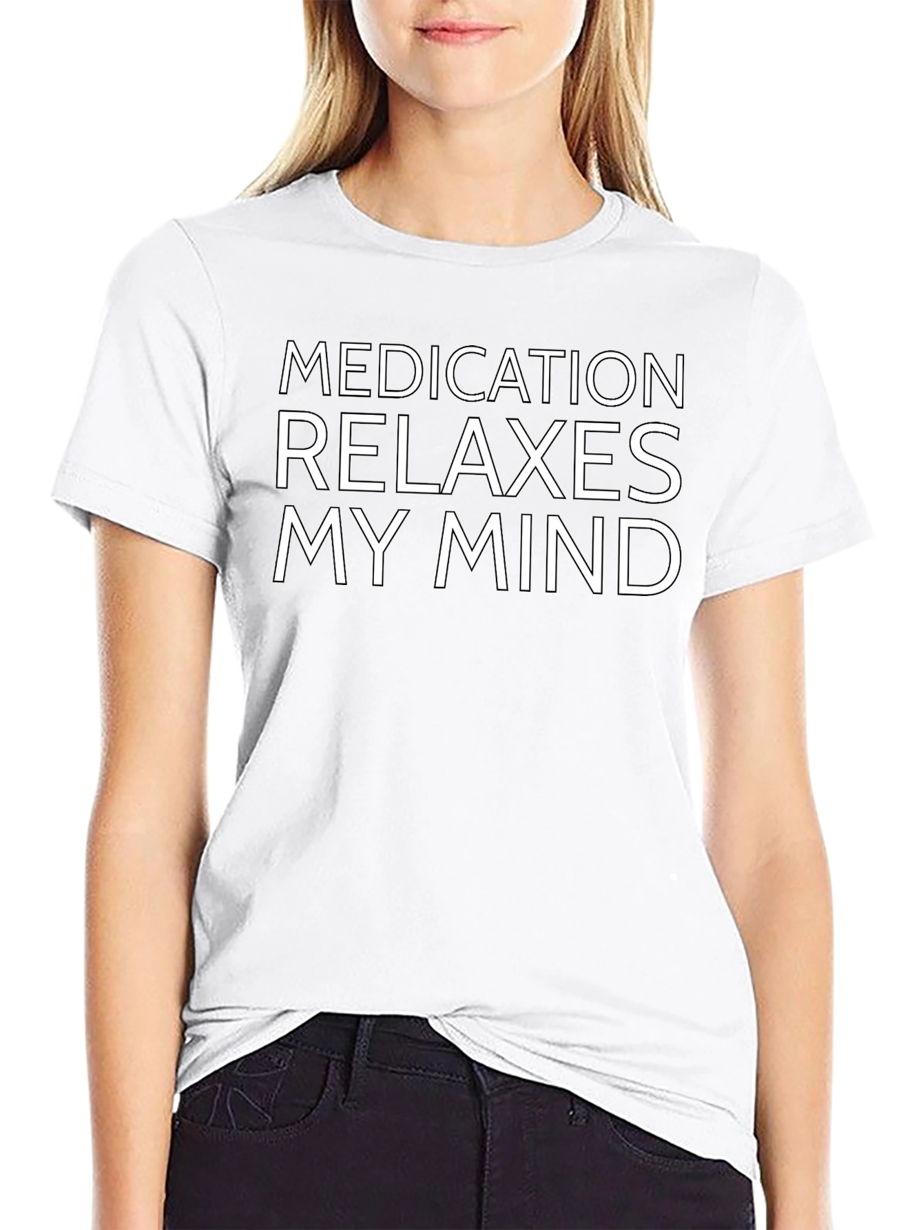 Relax My Mind Black Graphic Tee