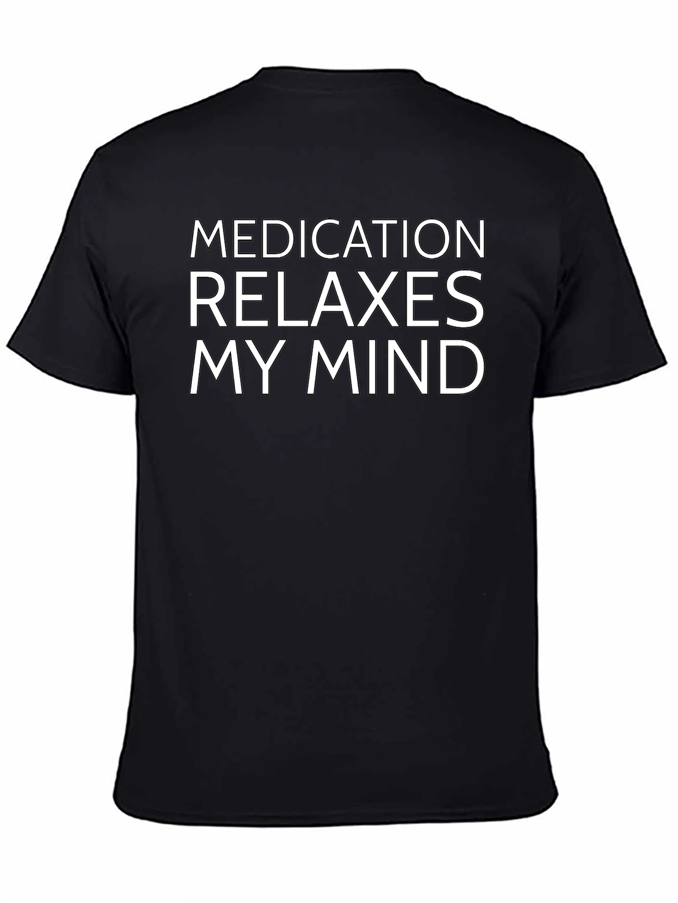 Relax My Mind Black Graphic Tee