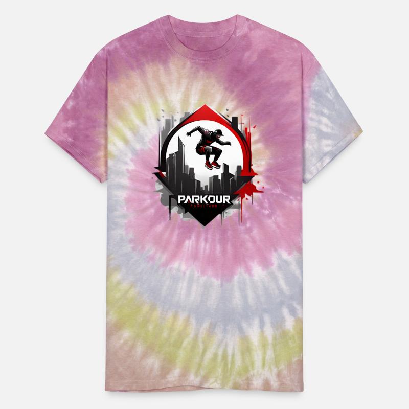 Dynamic Parkour Cityscape Logo