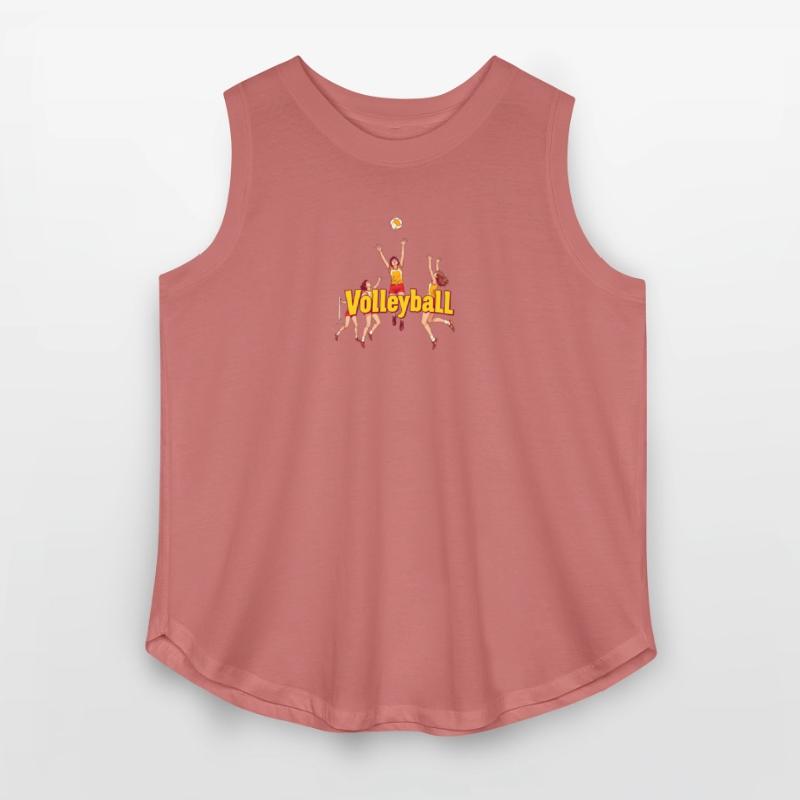 Dynamic Volleyball Team Illustration