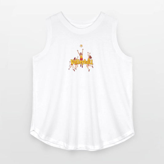 Dynamic Volleyball Team Illustration