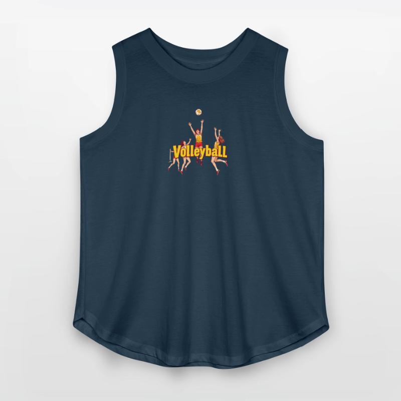 Dynamic Volleyball Team Illustration