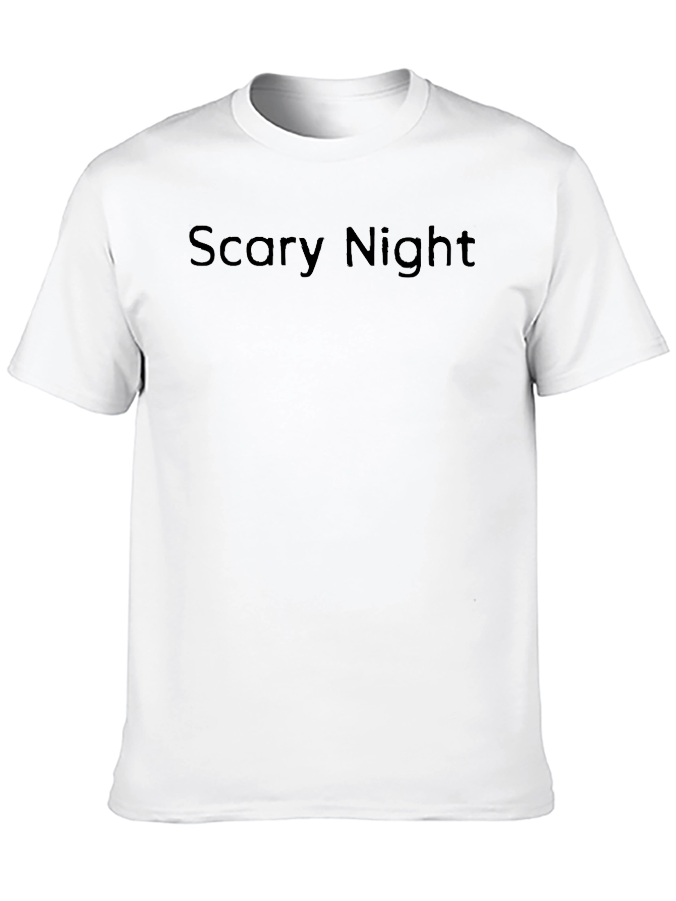 Scary Night Black Graphic Tee