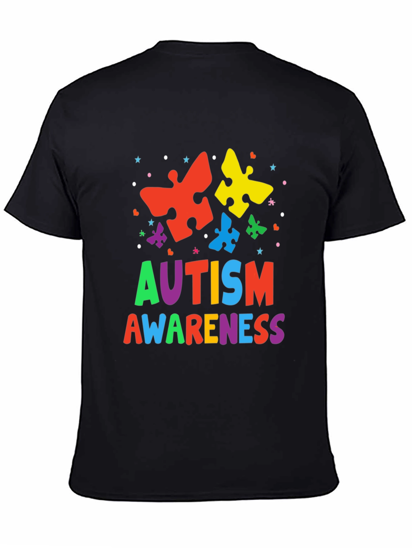 Autism Awareness Puzzle Piece Graphic T-Shirt