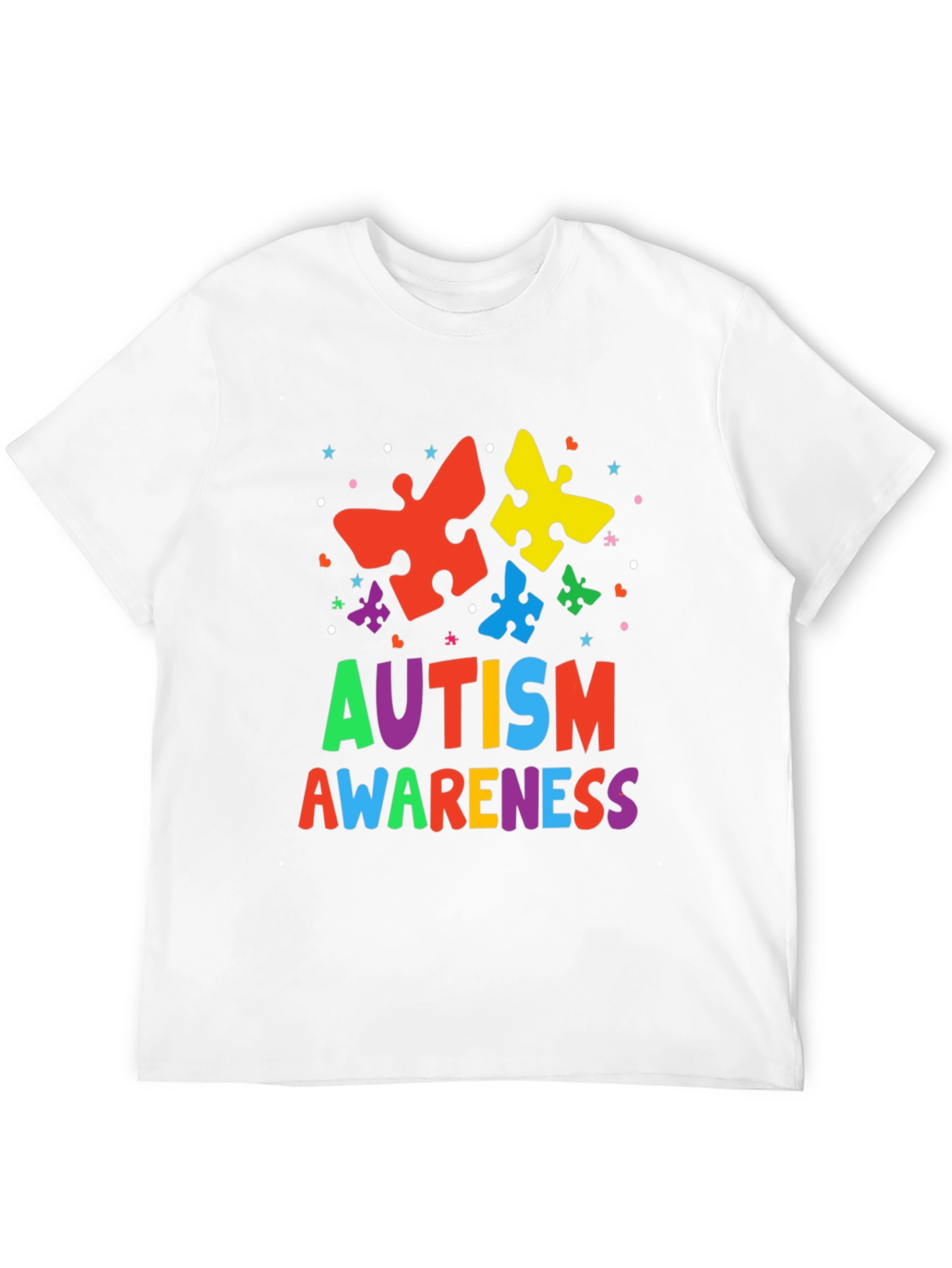 Autism Awareness Puzzle Piece Graphic T-Shirt