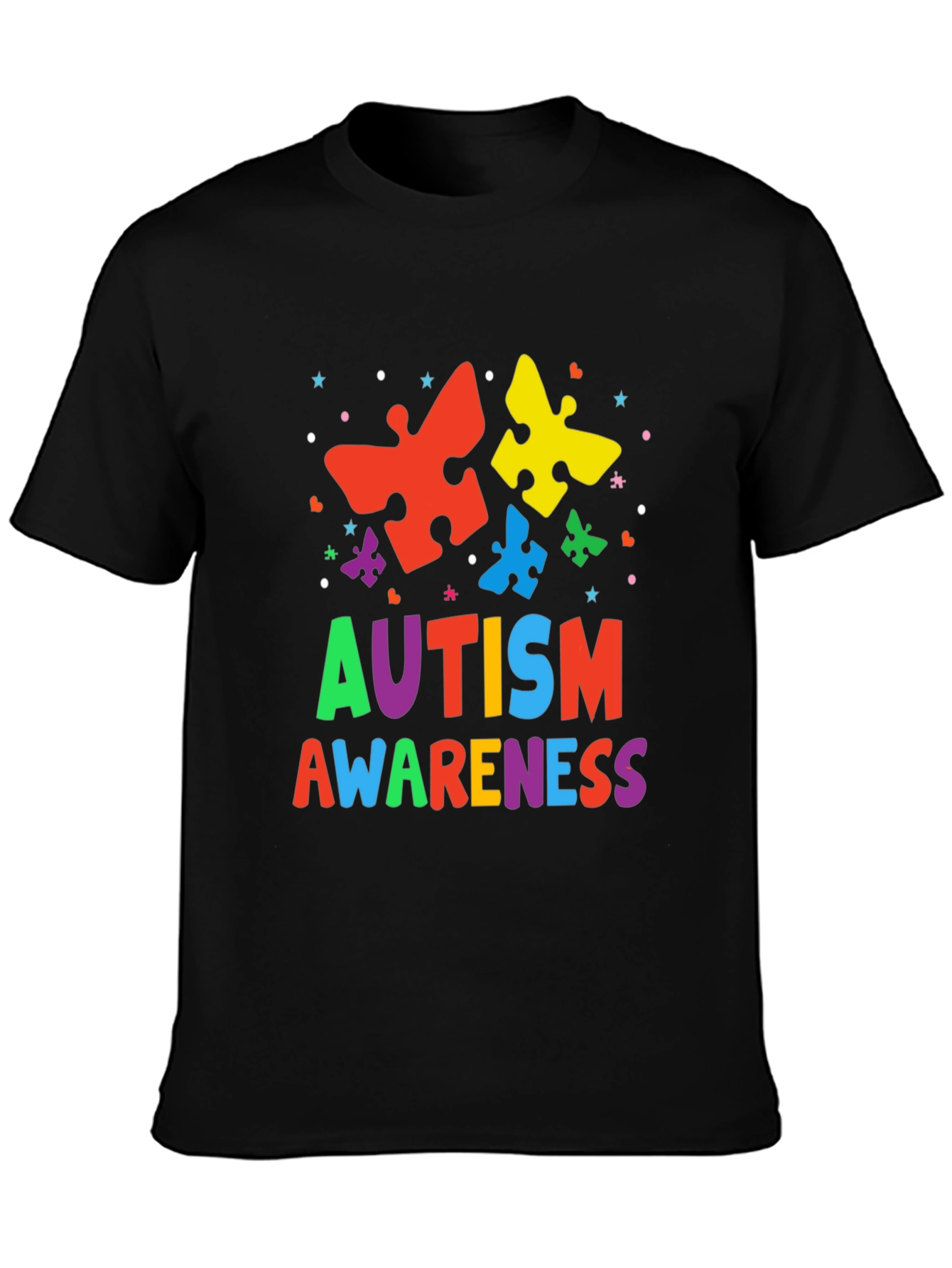 Autism Awareness Puzzle Piece Graphic T-Shirt