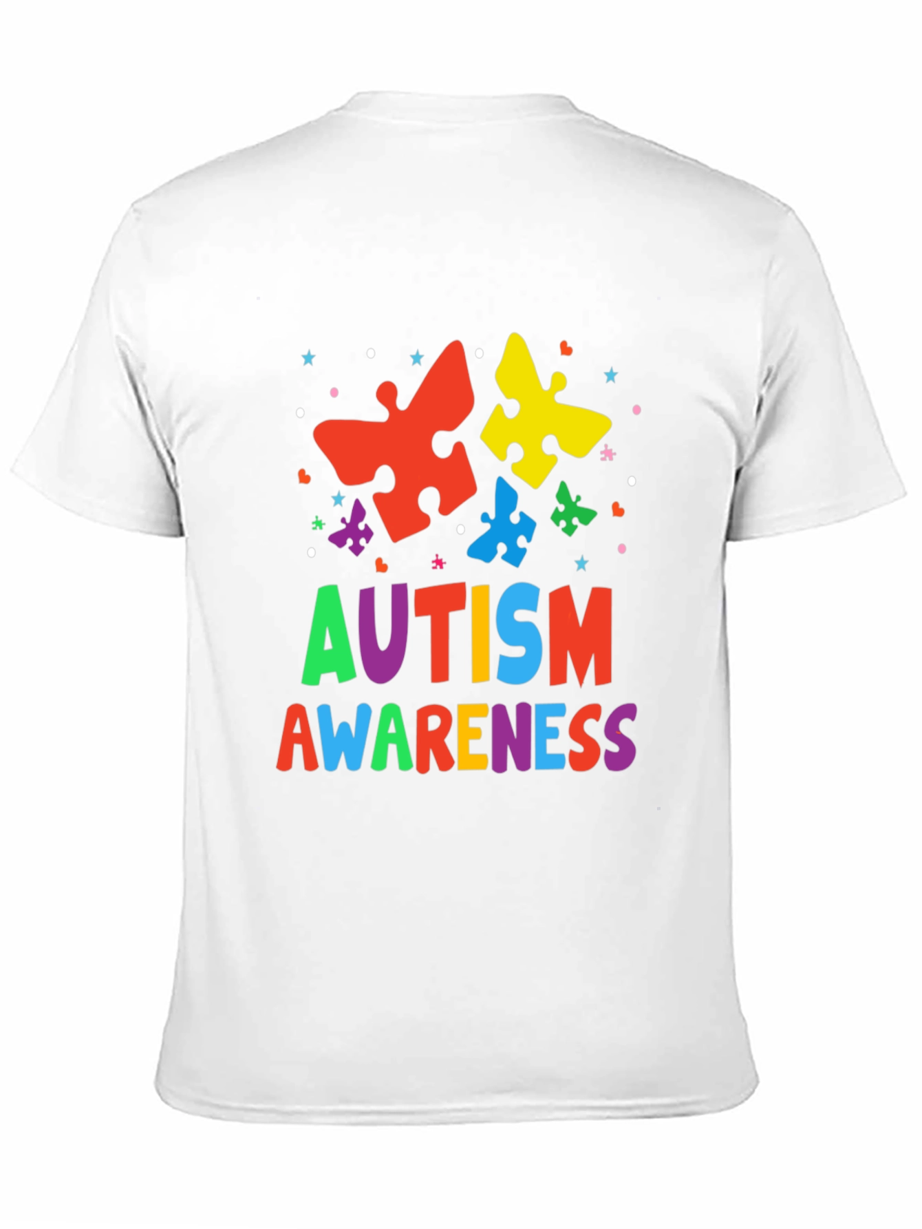 Autism Awareness Puzzle Piece Graphic T-Shirt
