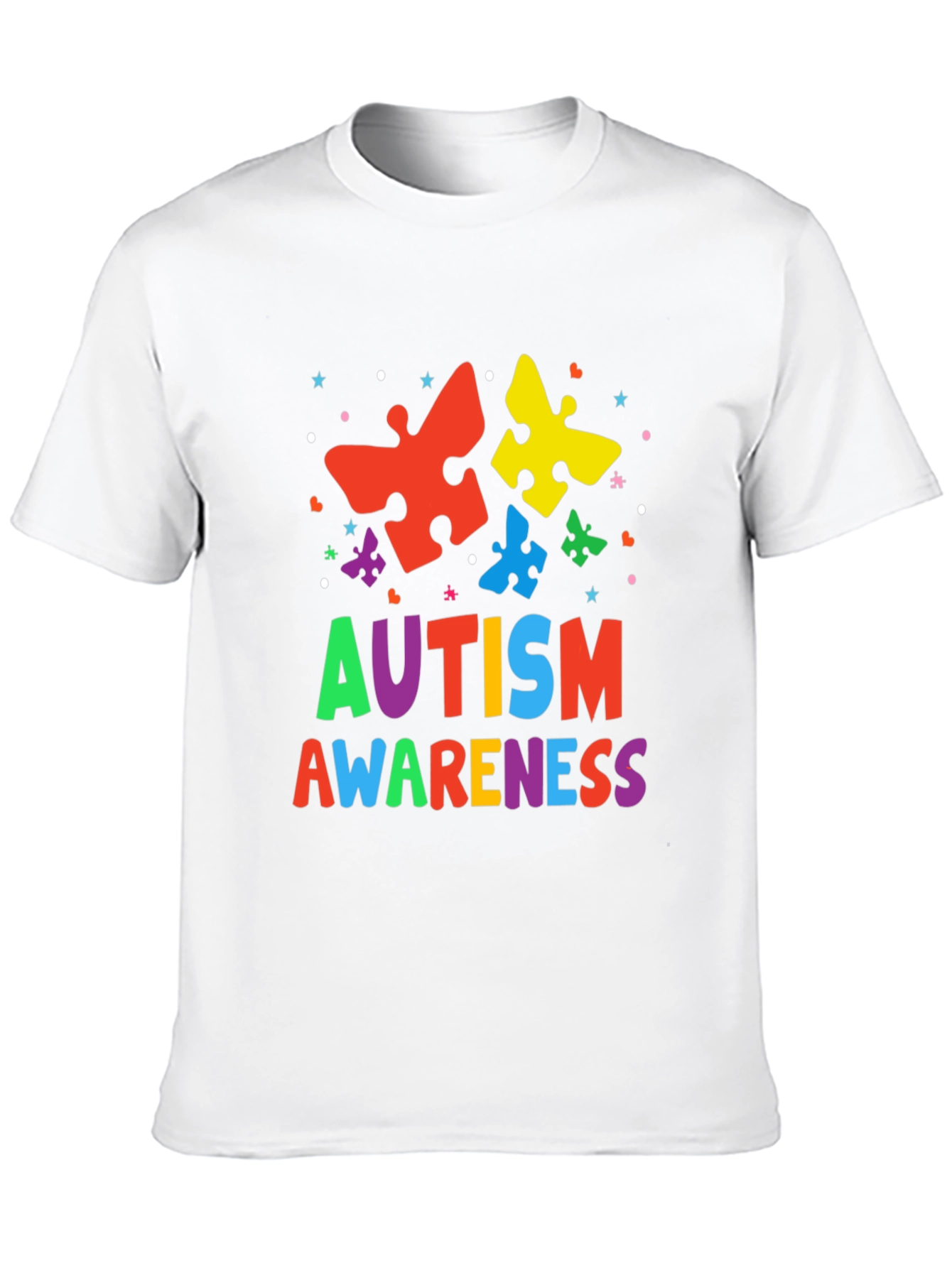 Autism Awareness Puzzle Piece Graphic T-Shirt