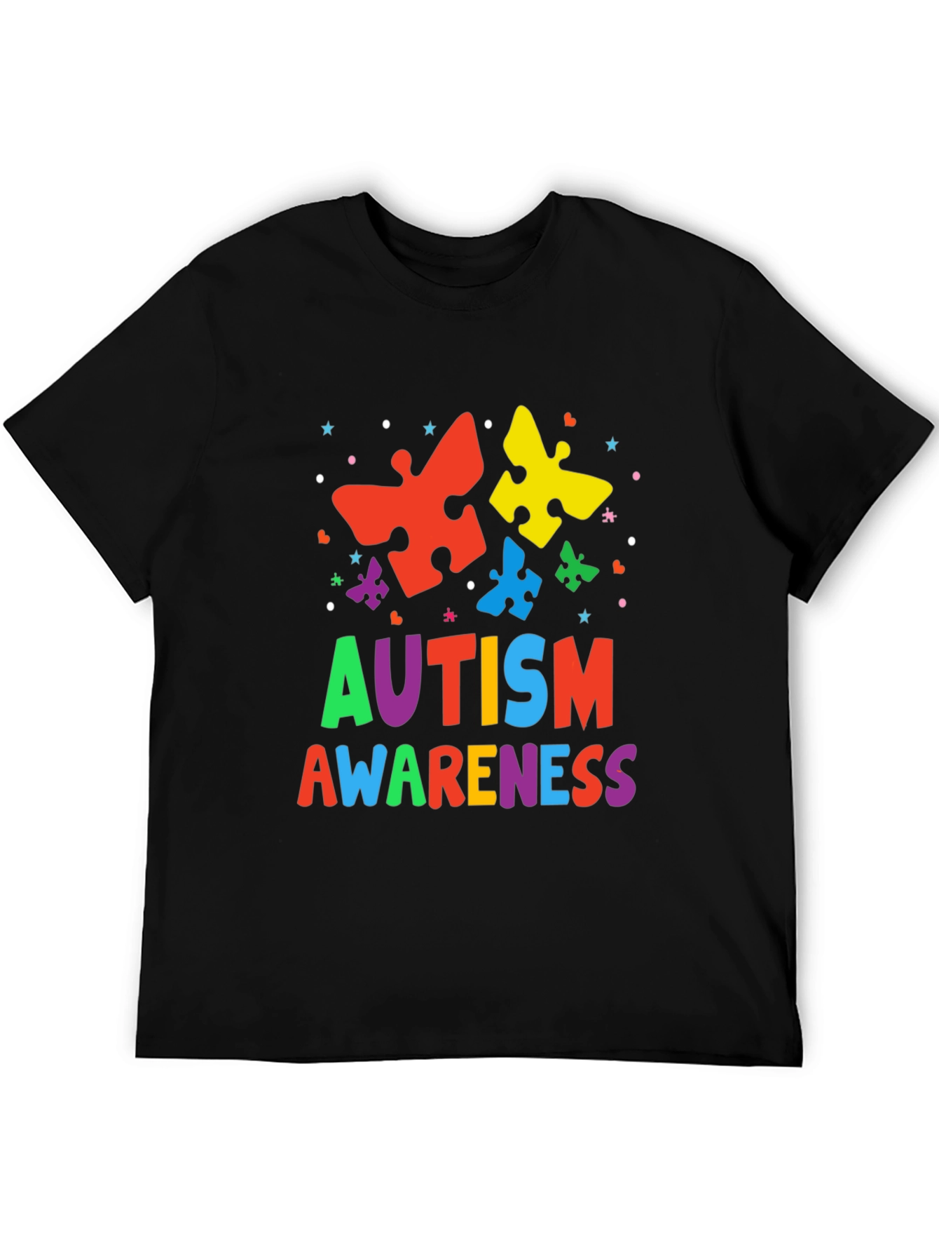 Autism Awareness Puzzle Piece Graphic T-Shirt