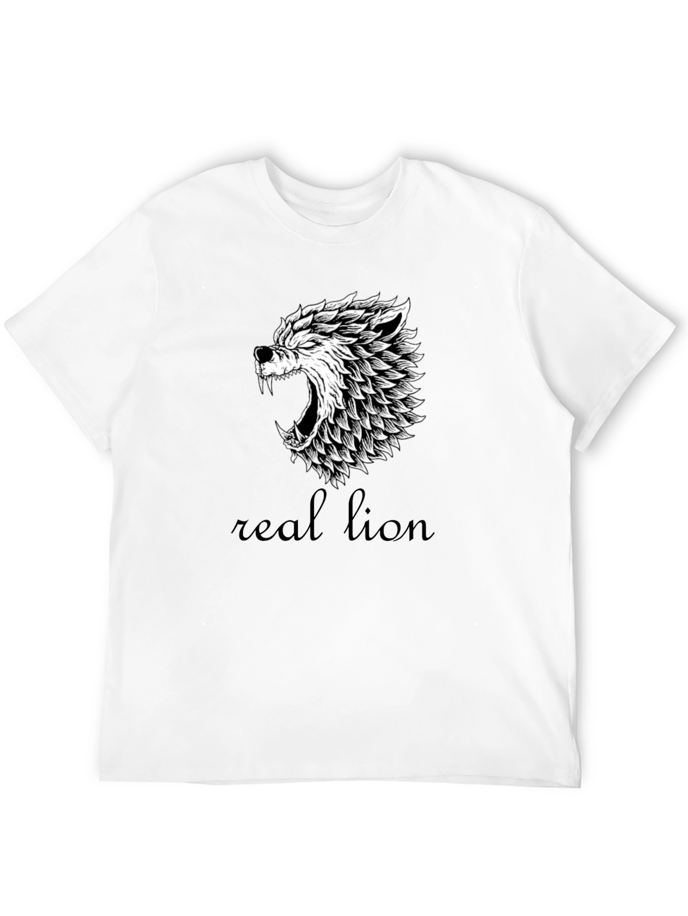 Wolf Graphic Tee - Black Cotton Blend
