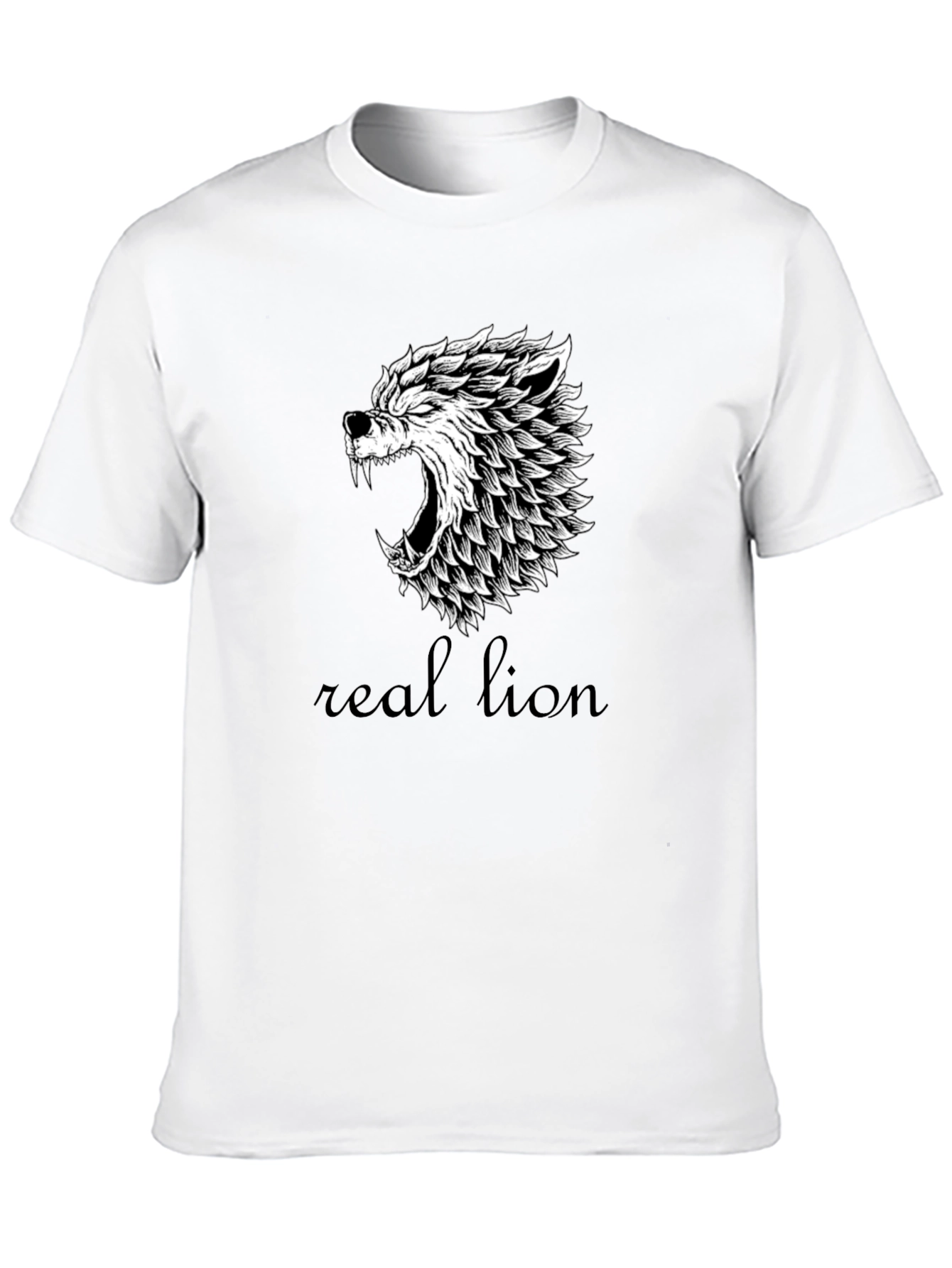 Wolf Graphic Tee - Black Cotton Blend