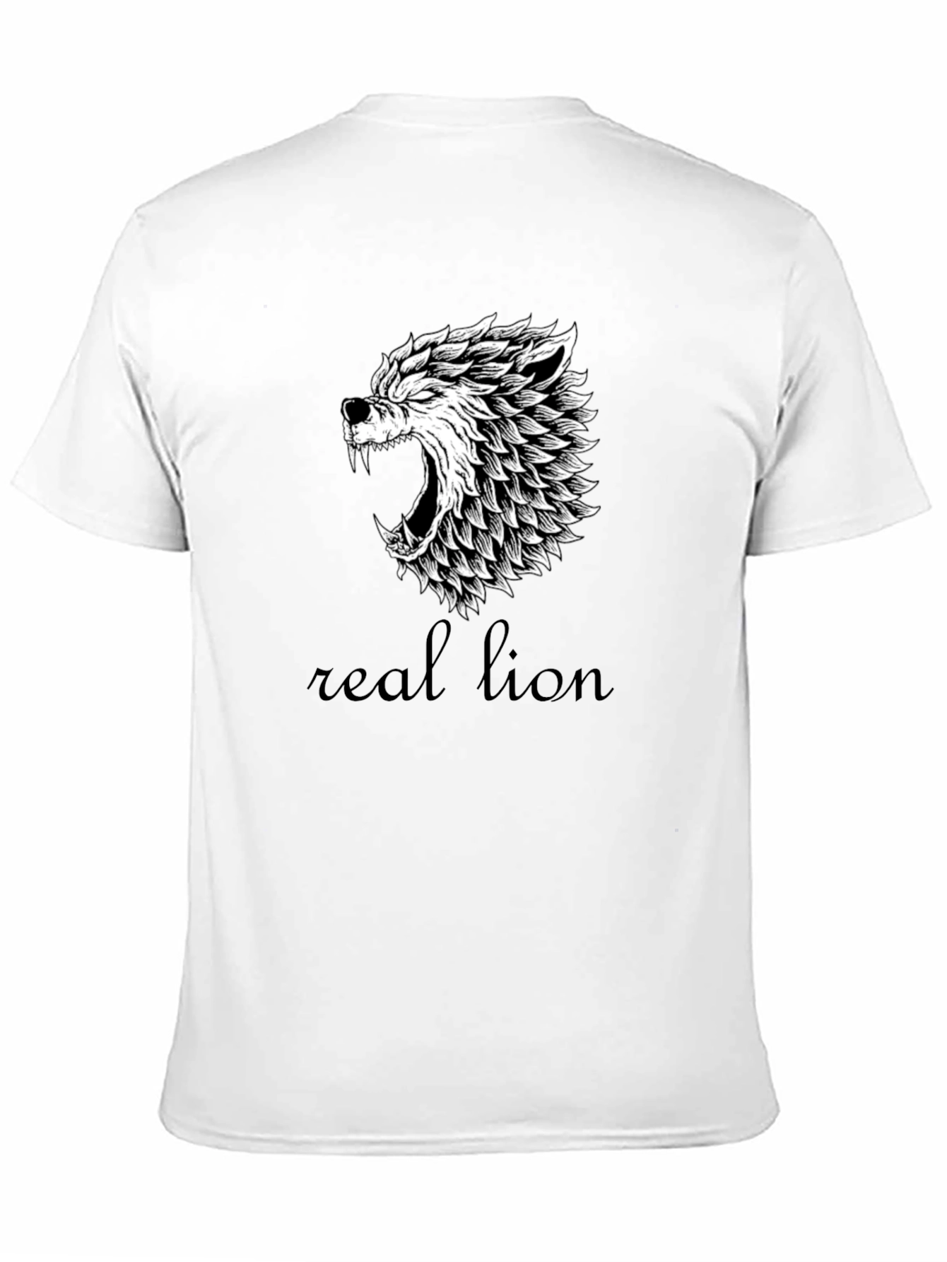 Wolf Graphic Tee - Black Cotton Blend